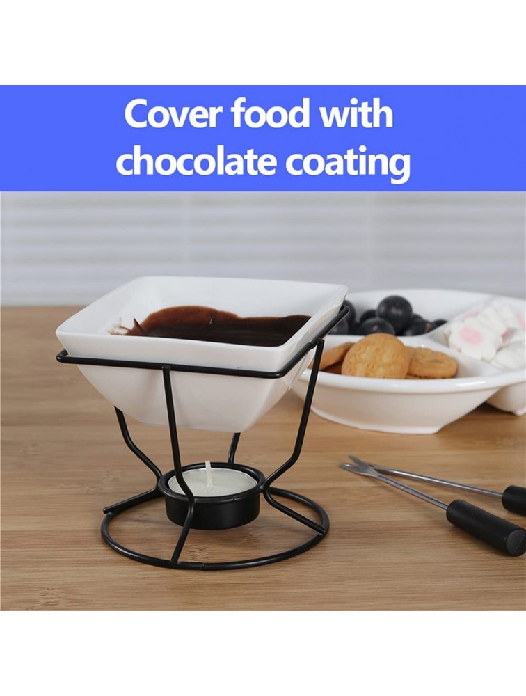 hogarup Beyond White Chocolate Fondue Set hot butter warmer Maintain heat with melted sauce butter warmers for seafood cheeses melting in mugs - BCUHAQXA3