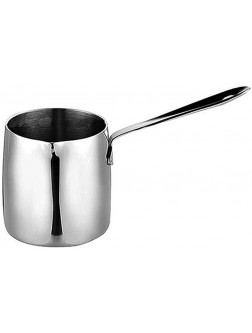 NCONCO Portable Kitchen Milk Pot Stainless Steel Milk Butter Warmer Mini Saucepan Oil Pot for Coffee Tea with Handle - B0T0U3849