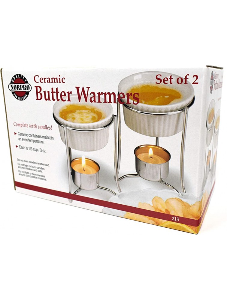 Norpro Butter Warmers Set of 2 1 EA White - BK41H9TLG