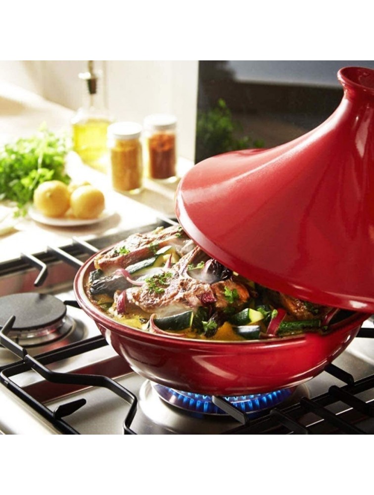 Casserole Casserole Dishes With Lids Cooking Tagine Medium Lead Free Tagine Pot With Lid For Different Cooking Styles And Temperature Compatible With All Cooktops Color : #1 - BRR941ZP0