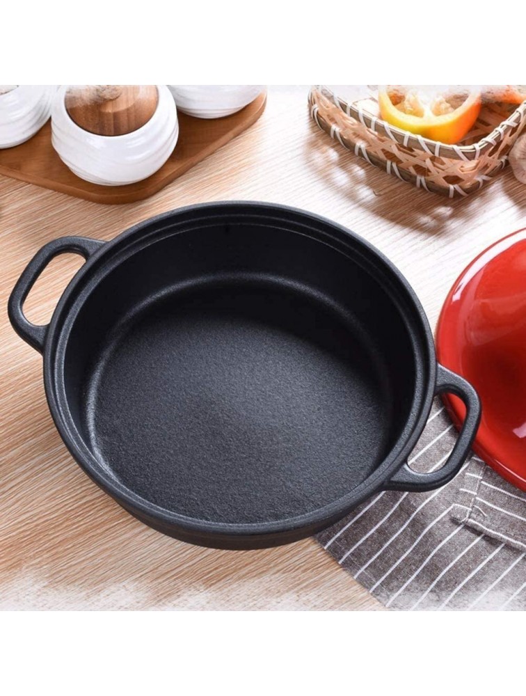 Casserole Dish with Lid Soup Pot 7.9In Cast Iron Tagine Enameled Cast Iron Tangine with Ceramic Lid for Different Cooking Styles Tagine Pot Casserole Pot for Home Kitchen Color : Orange - BPF3SYIQ9