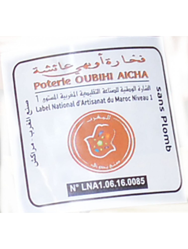Moroccan Cooking Tagine Handmade Lead Free Safe Glazed Medium 10 inches Across Traditional - B65QDTSQ1