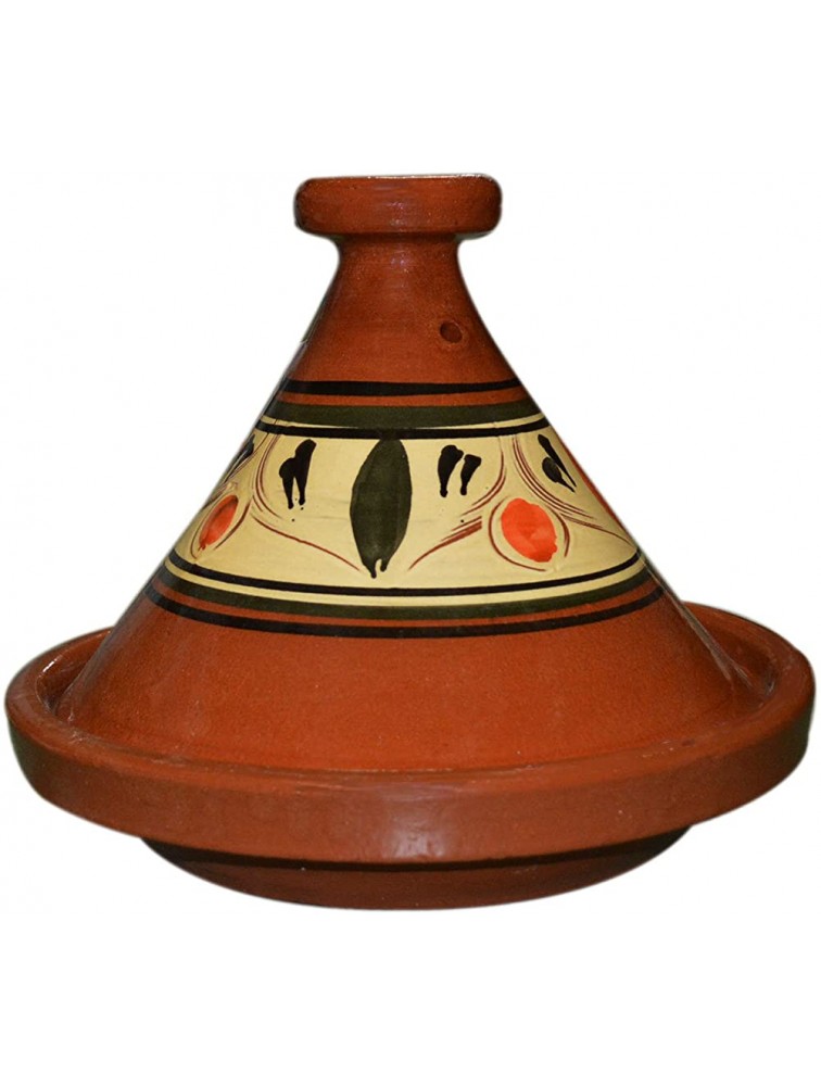 Moroccan Cooking Tagine Handmade Safe Medium 10 inches Across Traditional - B1H0FN9BK
