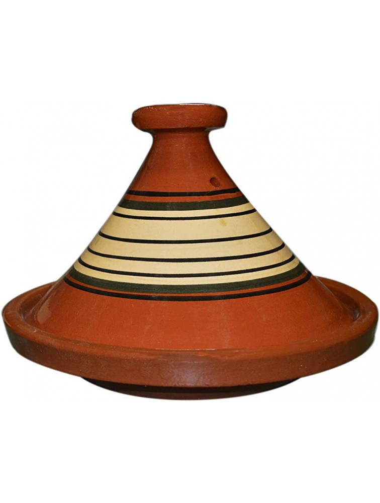 Moroccan Handmade Safe Cooking Tagine Glazed X-large 13 inches Across Traditional - B25ZVEJUO