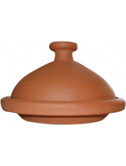 Moroccan Large Lead Free Cooking Tagine None Glazed 13 Inches in diameter Authentic Food - BIJM0ZJSW