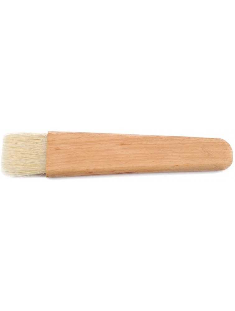ANGGREK Wooden Barbecuing Brush for BBQ Pastry and Oil Brush Baking Brush Oil Sauce Butter Kitchen Tool Flat Handle - BR96NWFJK
