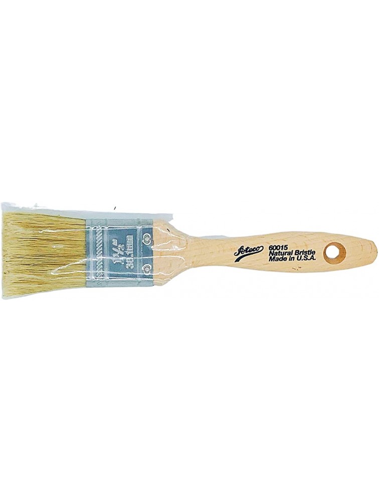 Ateco 60015 Pastry Brush 1.5 Inch Natural Wood Boar Bristles Made in the USA Kitchen Pastry Basting Brush - BNP546OY1