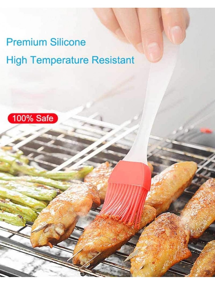 Pastry brush for baking 6pcs Silicone basting brush for cooking Cooking brush It can withstand heat up to 480 degrees fahrenheit Easy to clean Silicone brush cooking Food oil brush FDDNIUROO - B12X6JGWM