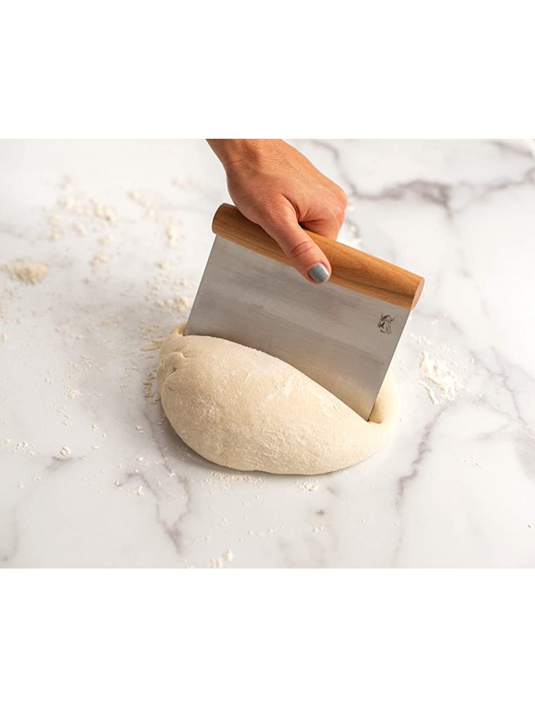 Nordic Ware Dough Cutter With Beechwood Grip Stainless Steel blade - B5W9D0SRP