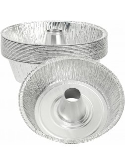 15x Angel Food Cake Pans Tin Disposible Aluminum Foil for Baking Cakes 10 Inches - BNUYGEHLS
