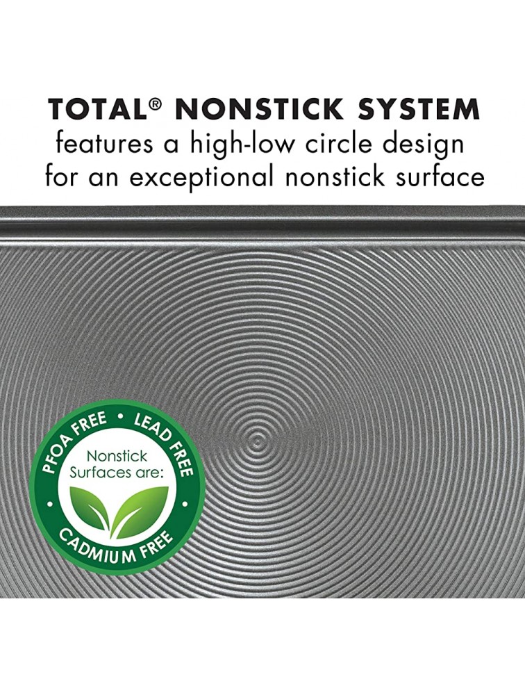 Circulon Total Nonstick Baking Pan With Lid Nonstick Cake Pan With Lid Rectangle 9 Inch x 13 Inch Gray - B2KWZHT0G