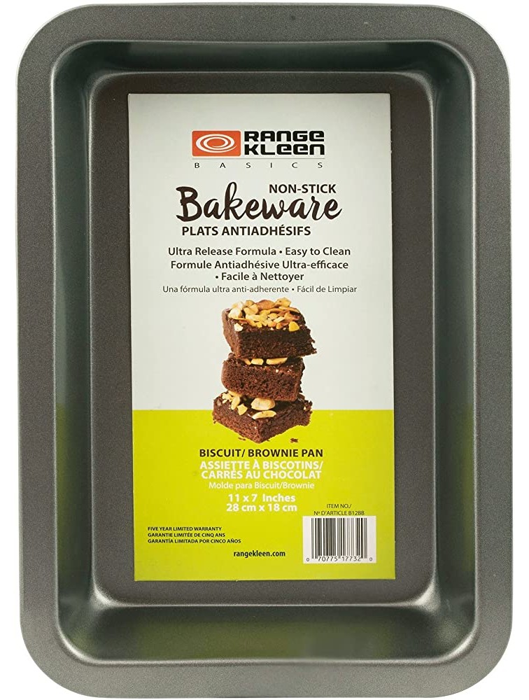Range Kleen Non-Stick Biscuit and Brownie Pan Grey - BVO6SBZVA