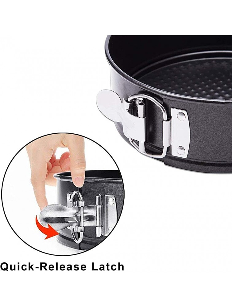 9 Inch Springform Pan and Bundt Pan,Non-stick Cheesecake Pan and Ice-cream Cake Bakeware Carbon Steel Tube Pan 2 in 1 with Removable Bottom and Quick-Release Latch - BMZTZA2GN