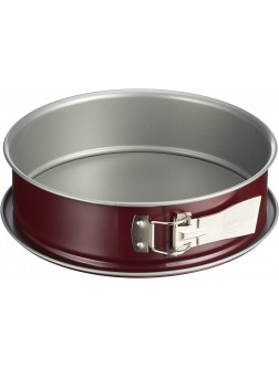 Dr. Oetker BackLiebe Bicolour Springform Cake Tin Diameter 26 cm with Flat Base Extra High Rim Round Cake Tin with Two-Tone Non-Stick Coating Grey Red Quantity: 1 Piece Steel - BTF2O8DZE