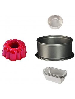 Nordic Ware Pressure Cooker Accessory set 6" Round 4 Mini Loaf 7" Springform and 3-Cup Bundt Compatible with Instant Pot - BPPOFVM34