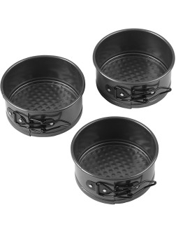 Wilton 4-Inch Mini Springform Pans for Mini Cheesecakes Pizzas and Quiches 3-Piece Set Steel - B8YRNHGPG