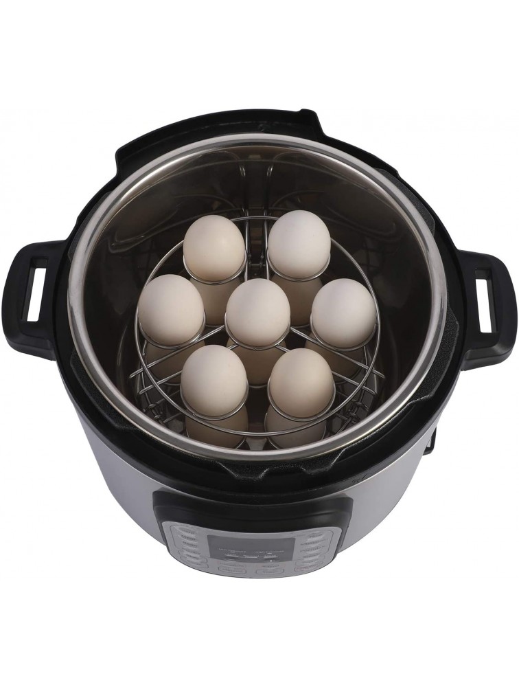 Aozita Stackable Egg Steamer Rack Trivet for Instant Pot Accessories Fits 5,6,8 qt Pressure Cooker 2 Pack Stainless Steel Multipurpose Rack - BQC9ZWP2S
