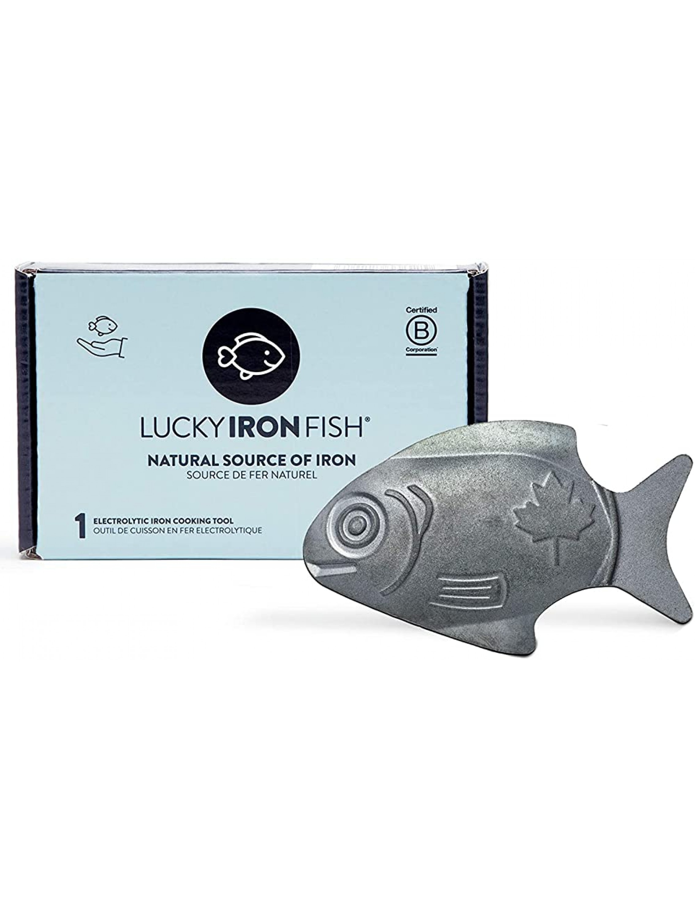 Lucky Iron Fish Ⓡ A Natural Source of Iron The Original Cooking Tool to Add Iron to Food Water Reduce Iron Deficiency Risks an Iron Supplement Alternative Ideal for Vegans and Pregnant Women - B7O8HMPU0