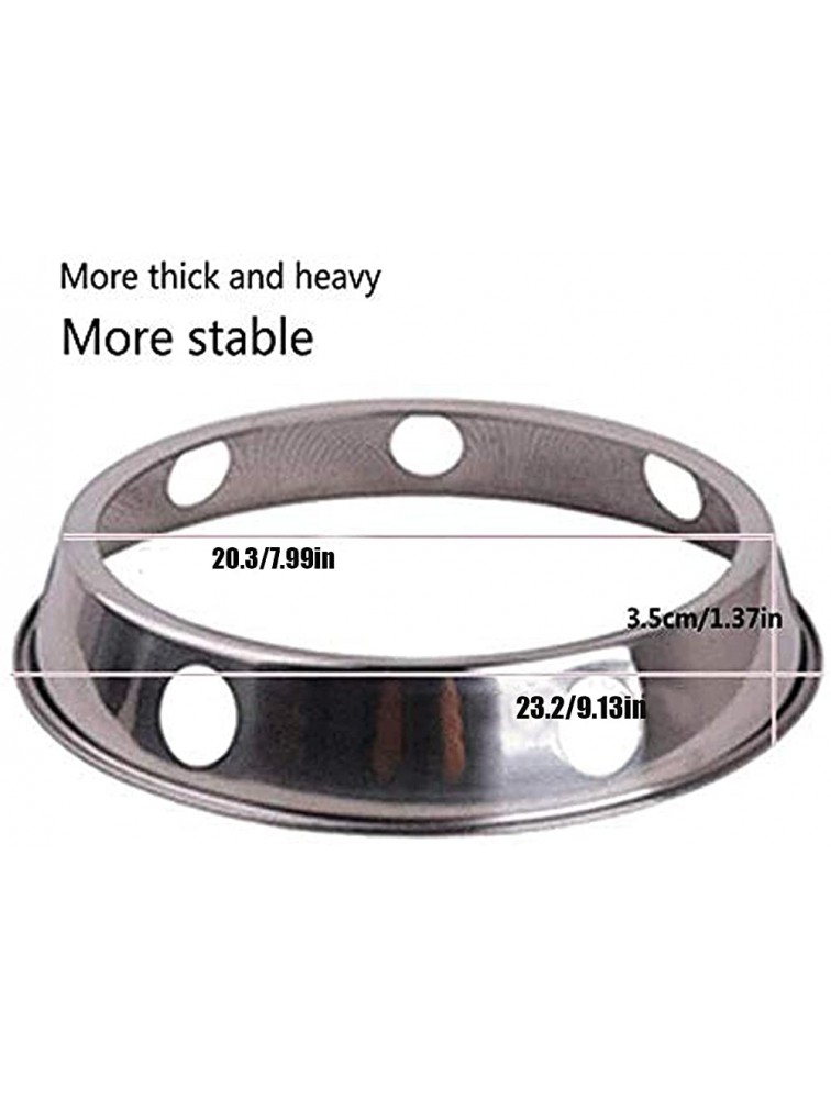 Wok Ring for Gas Stove,1 Pack Potholders for Kitchens 7.99 and 9.13 Inch Reversible Size Wok Stand Suitable for Most Woks - BYKOR8I8U