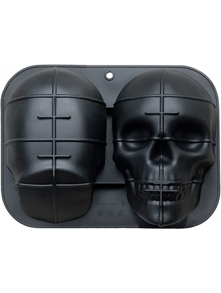 JETKONG Extra Large Silicone Skull Cake Mold Haunted Skull Baking Cake Pan for Halloween and Birthday Party - B5RZ8L7NH