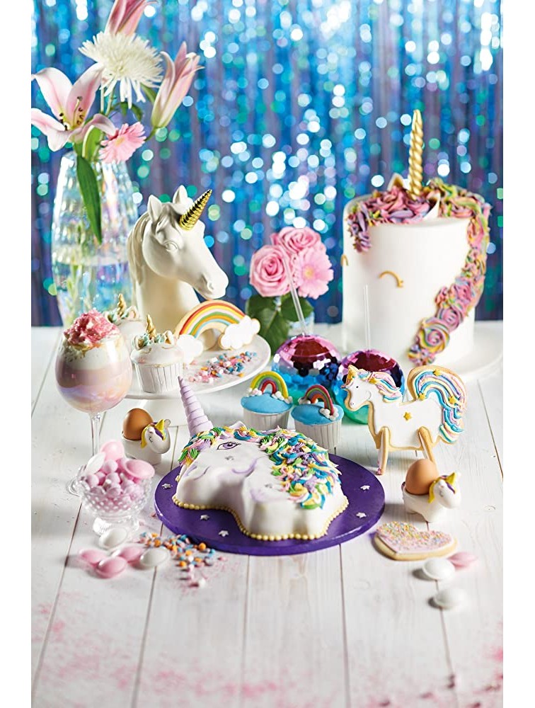 KitchenCraft Sweetly Does It Unicorn Cake Tin 23 x 33.5 x 5 cm - B2K6XZVW8