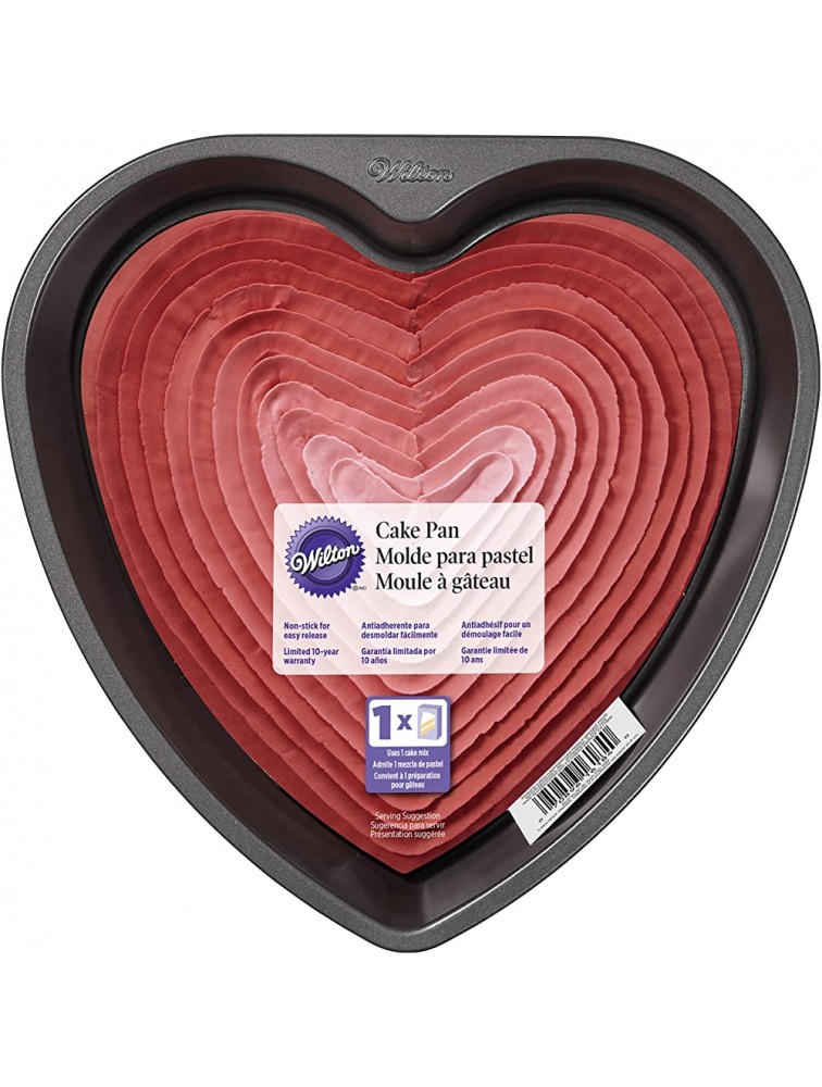 Wilton Heart Shaped Non-Stick Cake Pan 9-Inch Steel - BOIZNMO79