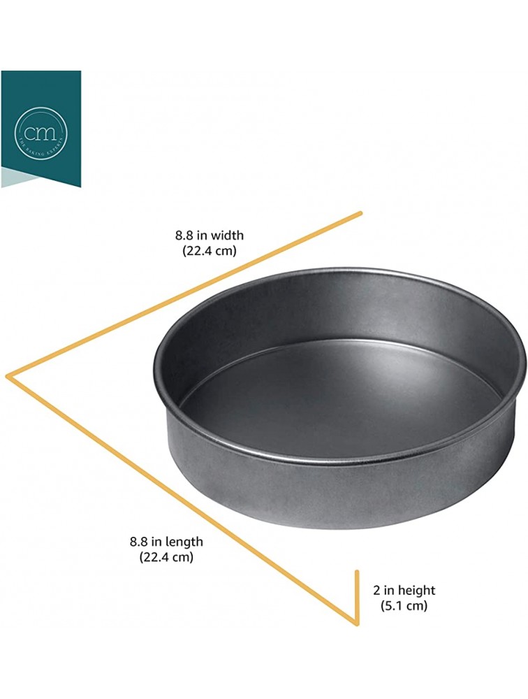 Chicago Metallic Professional Non-Stick Round Cake Pan Gray,8-Inch - BS3H2ZV01