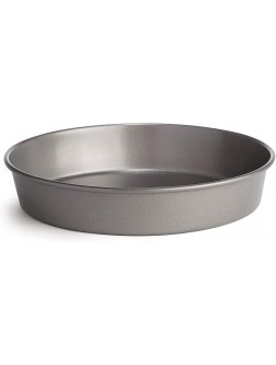 Cooking Light 9 Inch Round Baking Cake Pan Carbon Steel Quick Release Coating Non-Stick Bakeware Heavy Duty Performance Gray - BM5E1B8XK