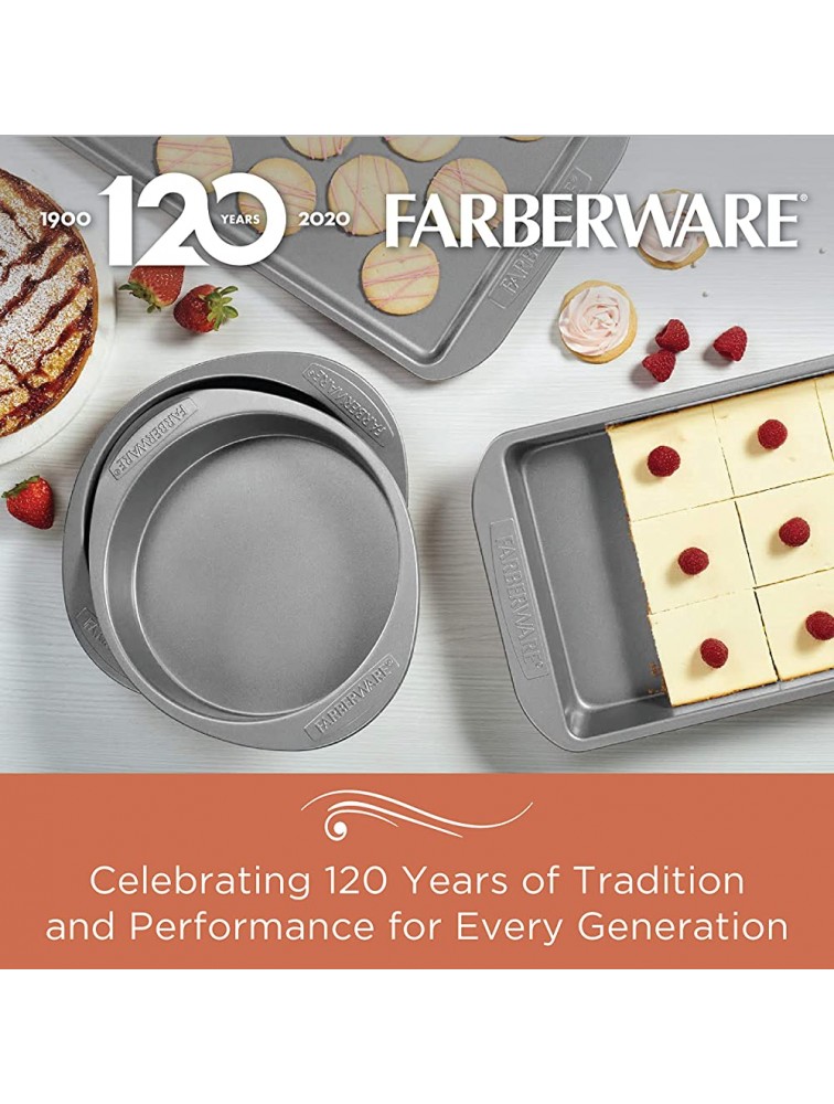 Farberware Nonstick Bakeware Nonstick Baking Pan Nonstick Cake Pan Square 9 Inch Gray - BD1E36GGB
