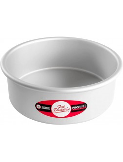 Fat Daddio's Anodized Aluminum Round Cake Pan 8 x 3 Inch Silver - BNVCYVE6T
