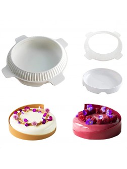 Round Silicone Cake Mold 3D Round Silicone Molds For Baking Pan Chiffon Cakes Cheesecake Brownie Mousses Bakeware Tool 3D Ellipse Circle Cake Pan Ice Cream Maker Cake Molds for Baking - B748YSD5J