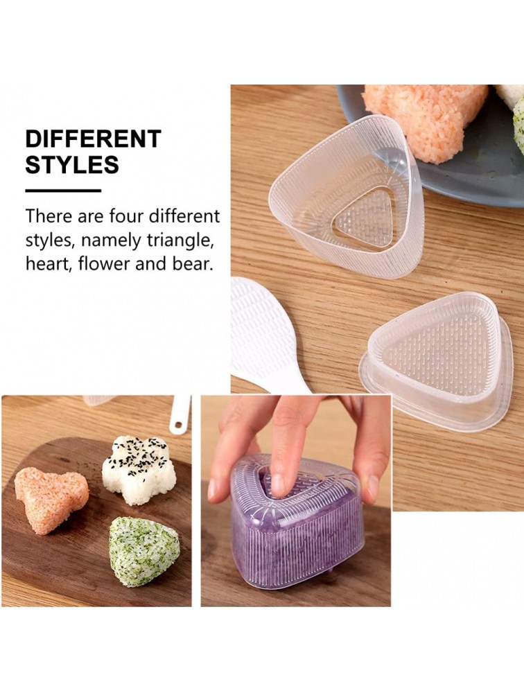 Cabilock Plastic Rice Ball Mold Sushi Maker Onigiri Mold Onigiri Mold DIY Bento Box Accessories Kitchen Tools for Shake Kids - BDX2DBJMN