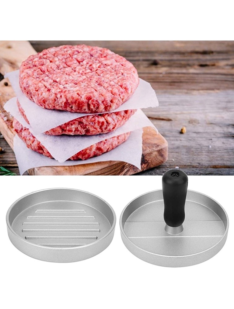Manual Hamburger Maker Meat Press Mold with Grid Aluminum Alloy Even Pressure Meat Pie Burger Machine DIY Kitchen Accessories - BYCYE916C