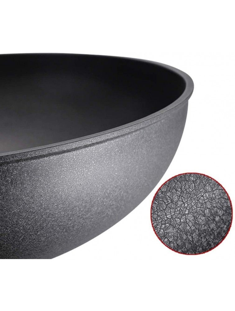 SHYOD Universal Non-Stick Pan with Induction Base Wok Cooker Household Aluminum Alloy Non-Stick Pan Glass Lid - B5UVDEOPY