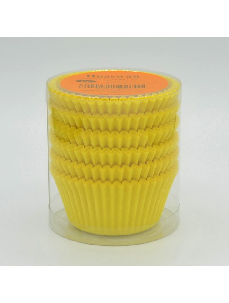 Huaswan Yellow Cupcake Liners Greaseproof Paper Standard Baking Cups for Party and More 150-Count - BETOY8CPW