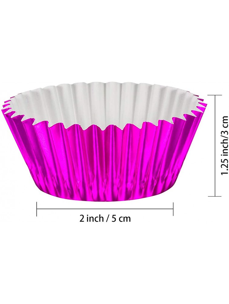 Sumind 10 Colors Foil Cupcake Liners Standard Paper Baking Cups Muffin Case Decoration Cups200 Pieces - B7U2AW6O7