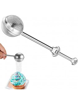 Flour Duster for Baking Flour Sifter for Baking Stainless Steel Powdered Sugar Shaker Duster Sifter for Sugar Flour and Spices - BOF399KSF