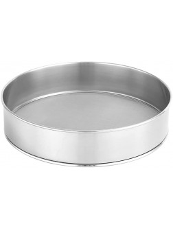 XIAOXINXIN 60 Mesh Flour Sifter,Stainless Steel Fine Mesh Strainers Flour Sieve,Round Sifter for Baking Cake Bread for Flour Cocoa Powder Cake Powder12in - B5ORN9RER