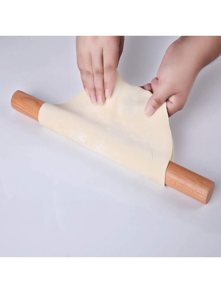 Rolling Pin Wooden Rolling Pin for Baking Professional Dough Roller Rolling Pins Wood 15 Inch by 1-3 8 Inch Beech Wood Rolling Pin for Baking Pizza Clay pasta Cookies Roller Pins Baking - BWS3GS076