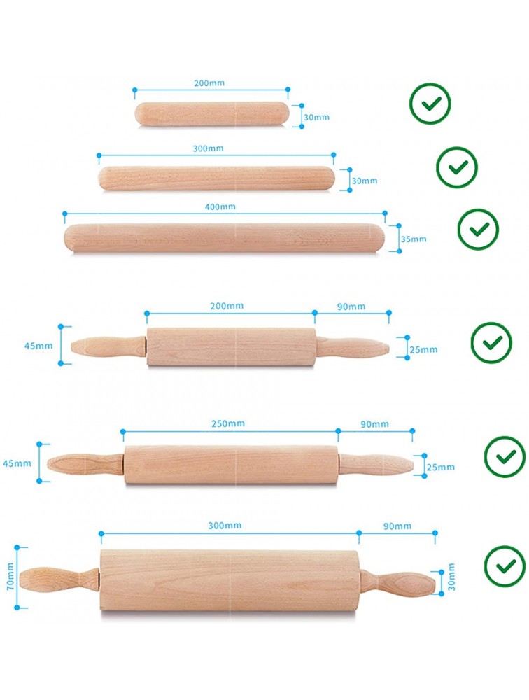 YYST Rolling Pin Holder Rolling Pin Display Rack Rolling Pin Storage Hardware Included No Rolling Pin-4 PK - BFK245G42