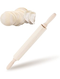 ZUER Rolling Pin,15 Inch Wooden Rolling Pins for Backing,Use for Pasta,Cookie Dough,Pastry,Bakery,Pizza,Fondant - B8QDLE4S3