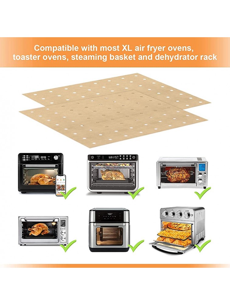 AIEVE Air Fryer Oven Liners for XL Air Fryer Ovens 200 Pcs 11x12 inches Nonstick Square Air Fryer Parchment Paper Parchment Sheets for Ninja Foodi SP101 Ninja DT201 Air Fryer Oven - B1C16WTWA