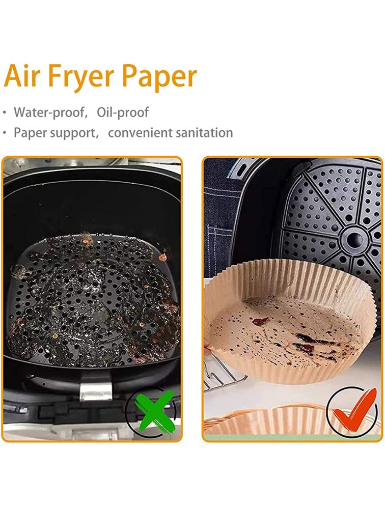 Air Fryer Disposable Paper Liner ,50PCS Non-Stick Air Fryer Paper Liners,Mother’s Day Gifts,Baking Paper Food Grade Parchment Oil-Proof Water-Proof Steamer Oil Paper for Roasting Microwave 50PCS - B53CCABXG