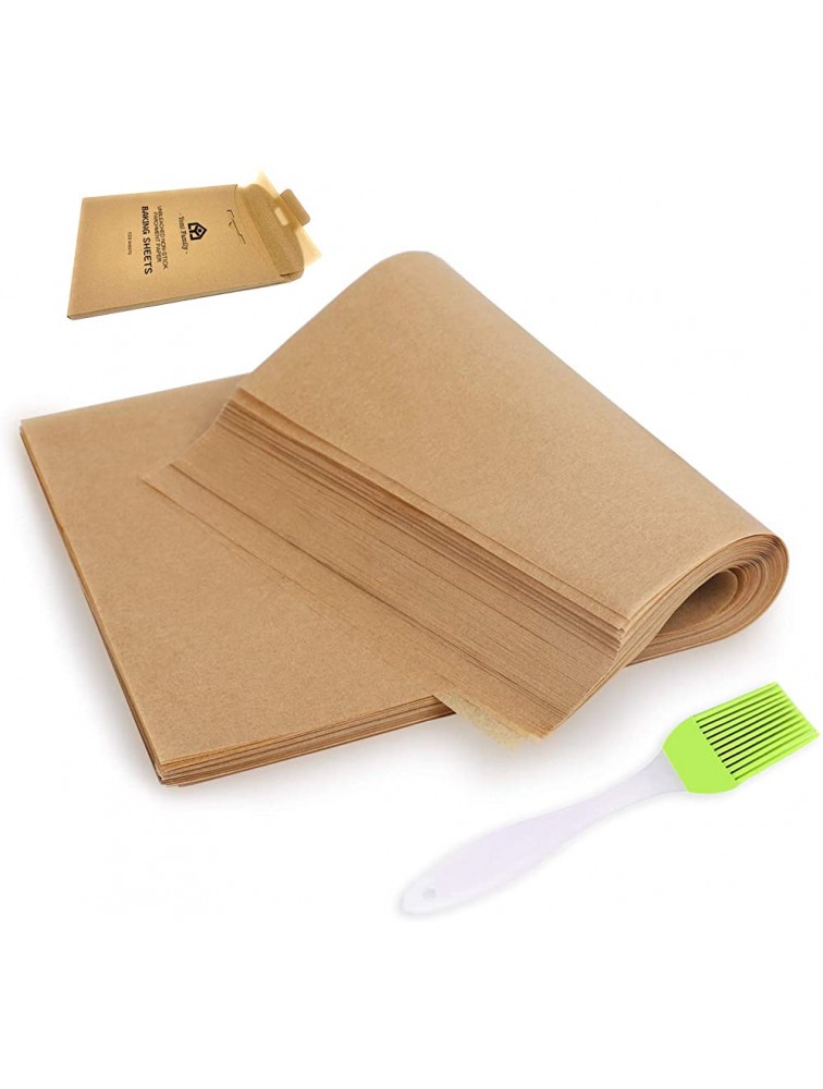 Parchment Paper Baking Sheets,12X16 Inches Unbleached Precut Non Stick Parchment Paper for Air Fryers Steam Cooker Grilling Pans Bread Cookie 120pcs - BZ4UU31BU