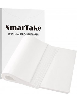 SMARTAKE 400PCS Parchment Paper Sheets 12 x 16 IN Pre-Cut Baking Parchment Non-Stick Kitchens Cookie Baking Paper for Oven Grilling Air Fryer Steaming Bread Cake Cookie Meat Pizza White - BJ8AMMO0U