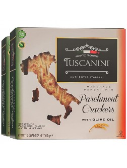 Tuscanini Parchment Crackers Olive Oil 3.5oz 2 Pack - BYE4RWF7W