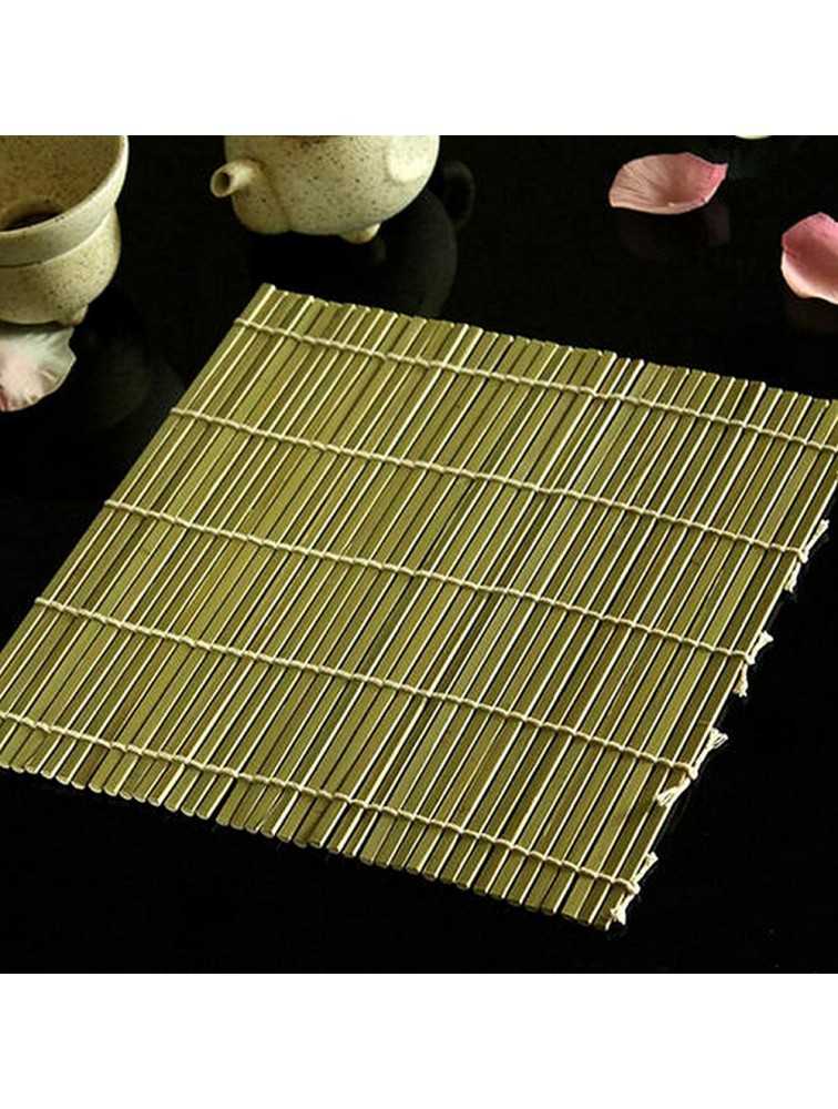 JapanBargain 3155 Bamboo Sushi Roller Mat Bamboo Sushi Rolling Mat Maker 9.5 inch Square - B8TPTQ6PY