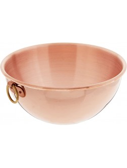 Mauviel Made In France M'Passion 2191.26 Copper 10-Inch 4.6L 4.9-Quart Egg White Bowl with Ring - BMYAD25IT