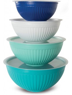 Nordic Ware Covered Bowl Set 8-pc Set of 8 Coastal Colors - BAGPN681K