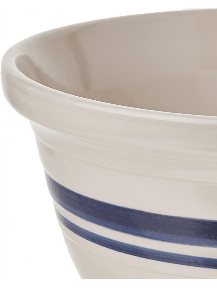 Ohio Stoneware 12 in. Dominion Mixing Bowl- Ceramic Bristol With Navy Stripe - B71N6SBH5